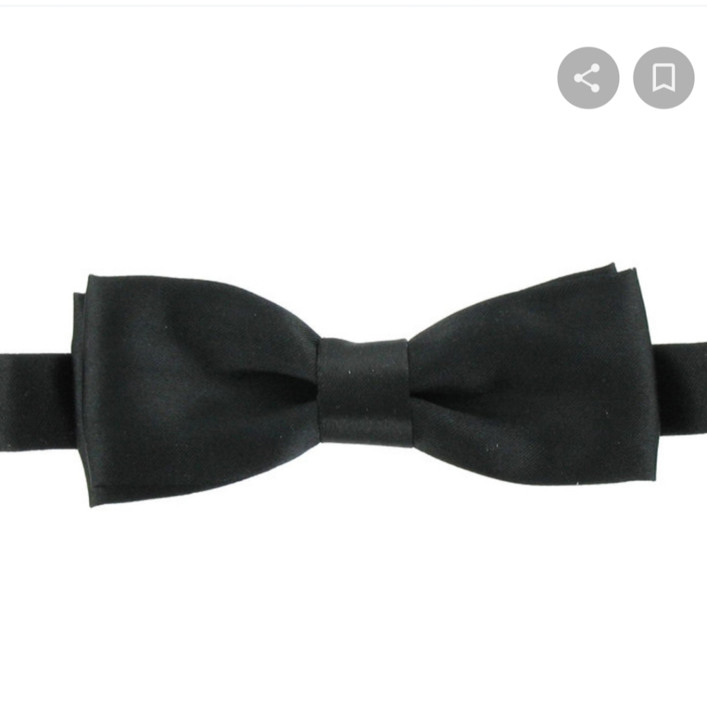 Men's Tuxedo shirt bow tie wedding XS S M XL 2XL - Picture 2 of 3
